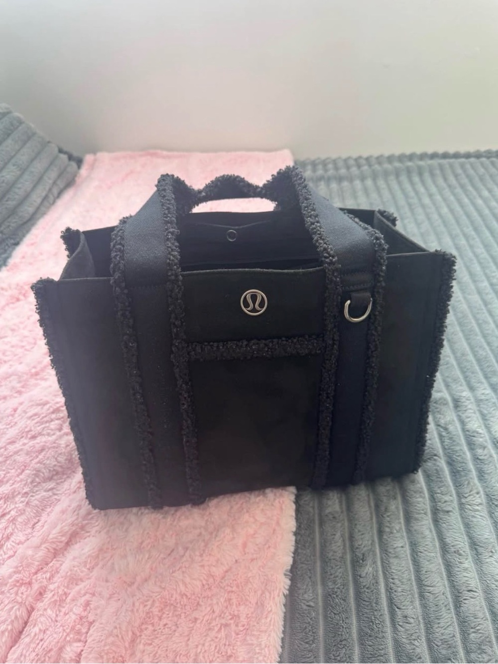 lululemon athletica Black Tote with Textured Trim